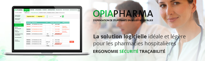 OpiaPharma, ergonomie, sécurité et traçabilité pour vos dispensations de stupéfiants